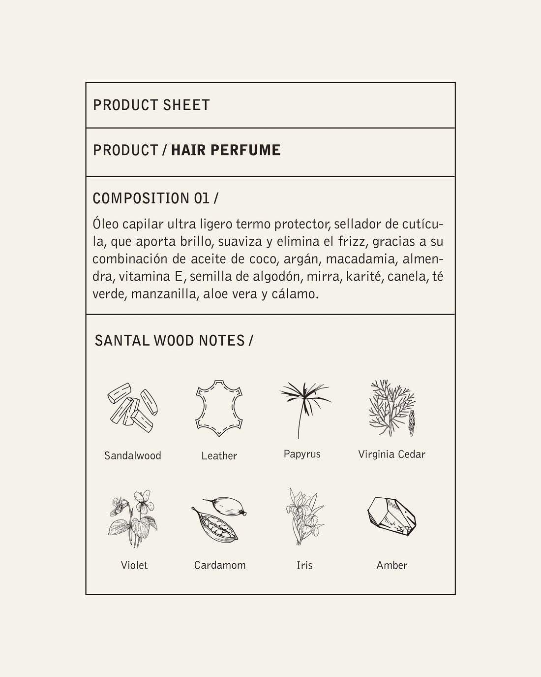 SANTAL WOOD HAIR PERFUME